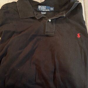 Polo by Ralph Lauren Black Polo Shirt with Red Logo